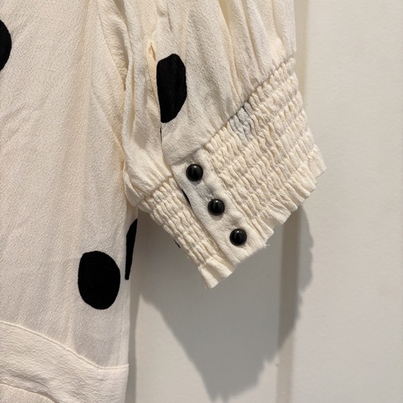 Anthropologie Maeve Breana Polka Dot Midi Dress Size 6 - Picture 8 of 14